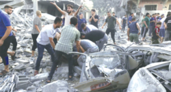 الاحتــلال يقصــف مستشفــى.. والجرحـــى يفترشـون الشـوارع